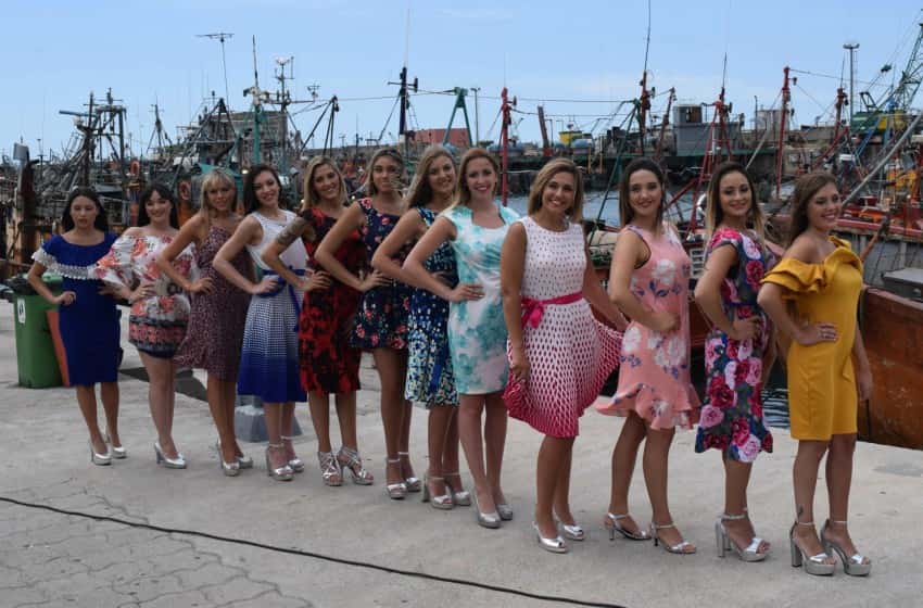 Presentaron a las 12 finalistas a Reina Nacional de los Pescadores