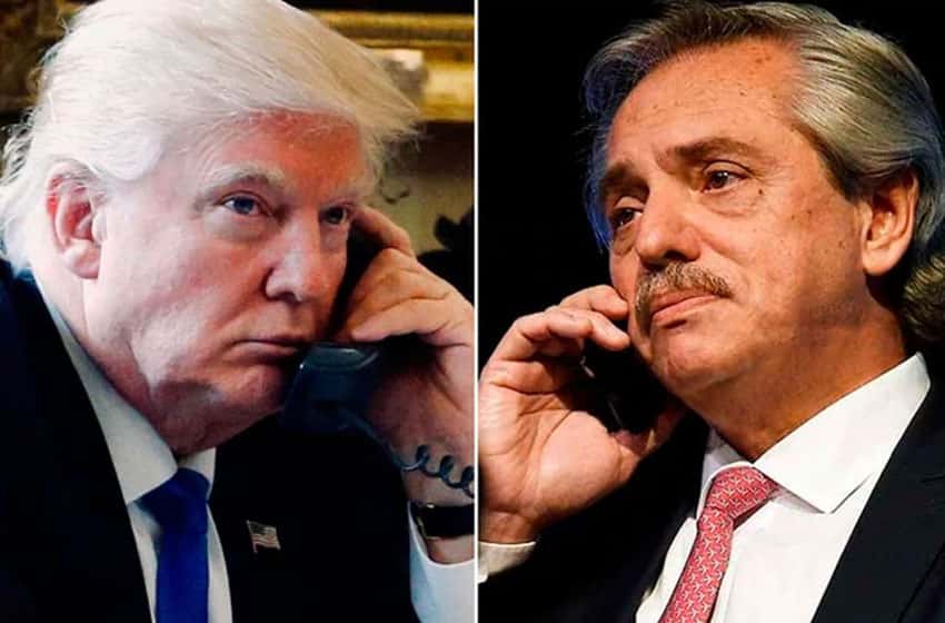 Alberto Fernández recibió el llamado de Donald Trump