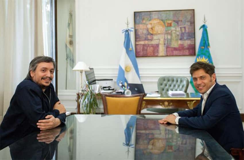 Kiciloff se reunió con Máximo Kirchner en La Plata
