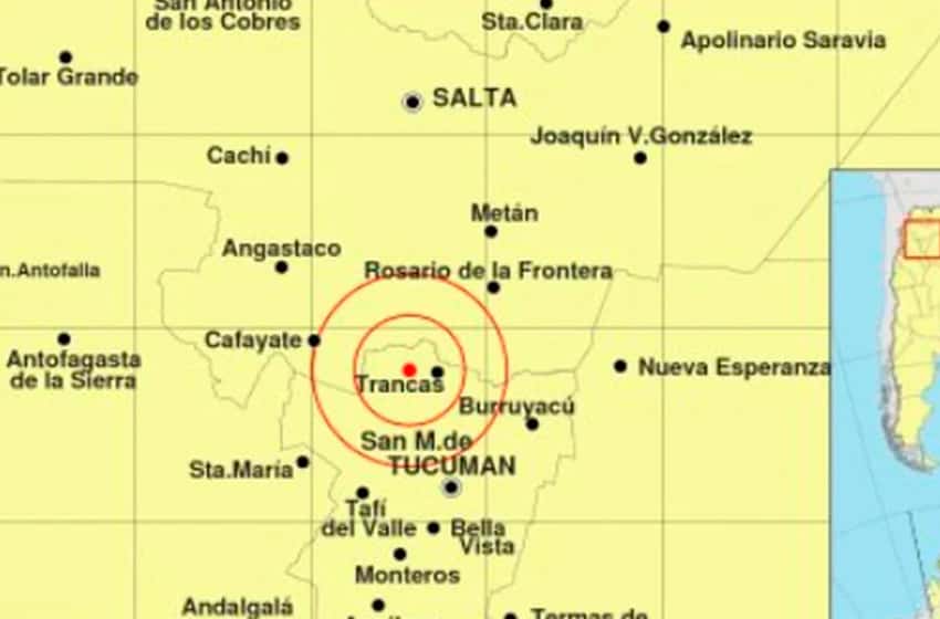 Tucumán: fuerte sismo de 5.7 grados en escala Richter