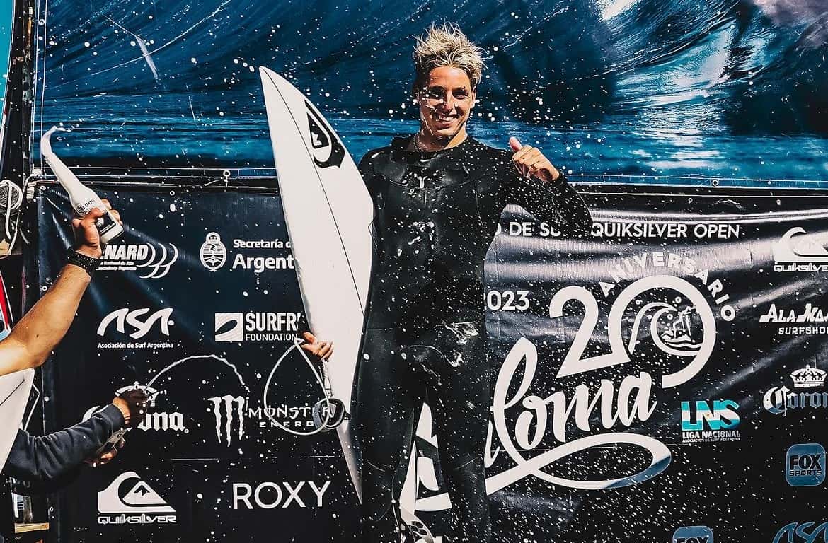 Franco Radziunas, nuevo campeón argentino de surf: una historia con herencia familiar