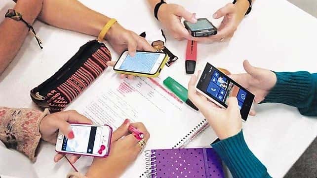 Uso de celulares en las aulas