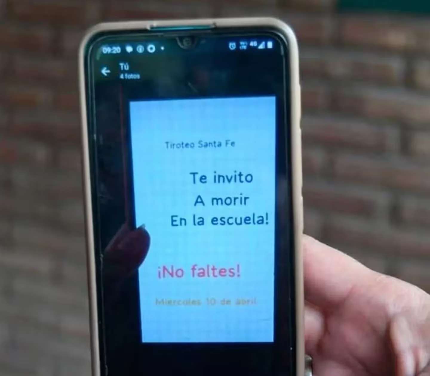 Un mensaje viral causó terror en una escuela de Santa Fe: “Te invito a morir”