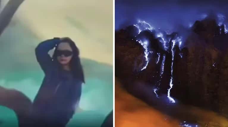 Una turista murió al caer al interior de un volcán activo mientras intentaba sacarse una selfie