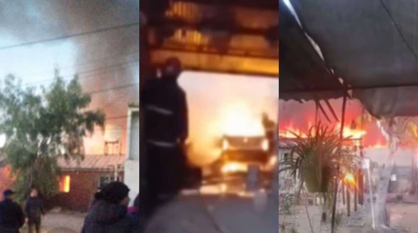 Un mecánico intentó prender fuego la casa de su vecina y terminó incendiando los autos que tenía en su taller