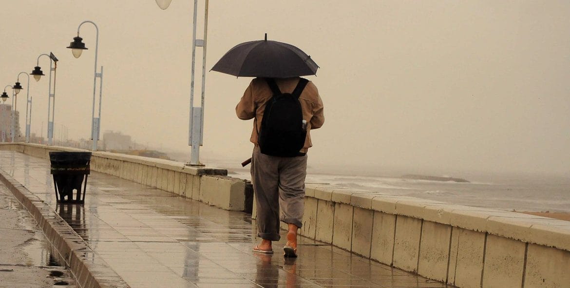 Un miércoles lluvioso en Mar del Plata