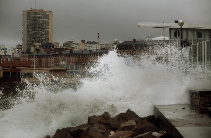 Rige un alerta meteorológico para Mar del Plata por fuerte viento