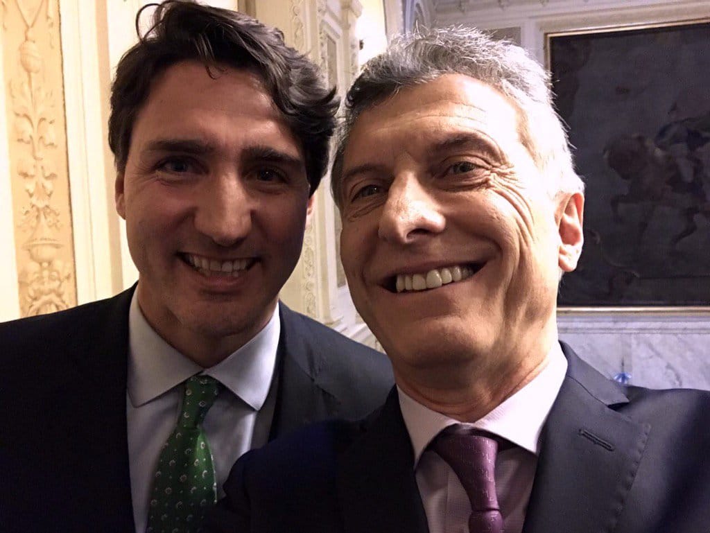 Macri se reunió con el Primer Ministro canadiense