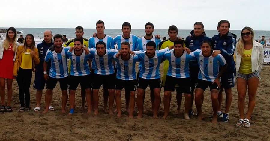 Fútbol Playa: Argentina ganó el triangular en Varese