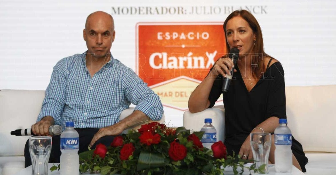 Vidal y Larreta debatieron sobre sus nuevos desafíos en Espacio Clarín
