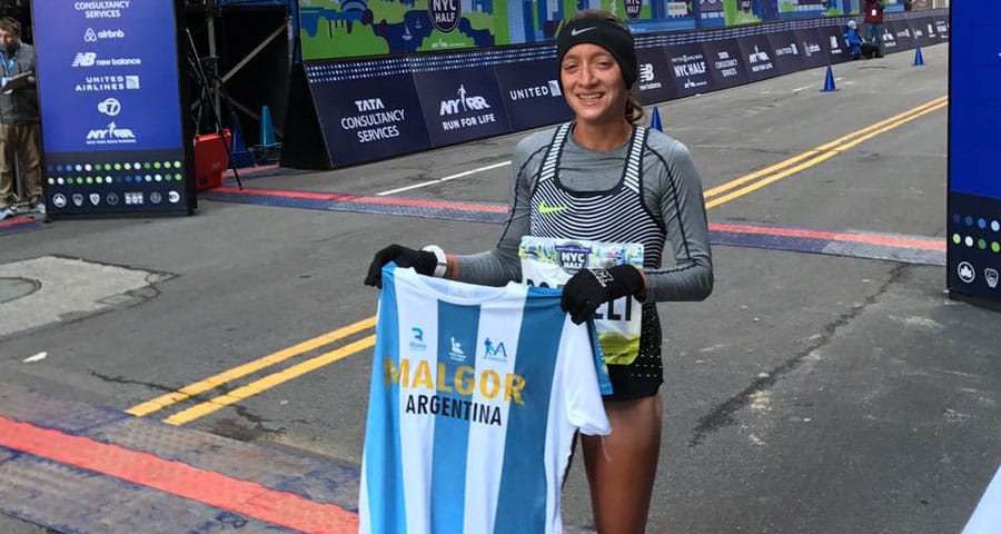 Florencia Borelli bajó su marca en el Medio Maratón de Nueva York