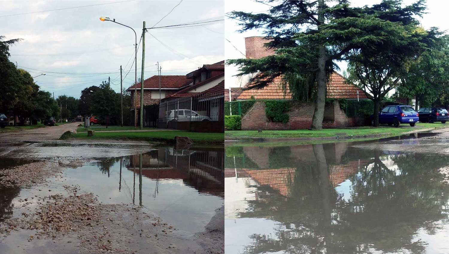 Vecinos del barrio Estrada piden desagües por la inundación de calles