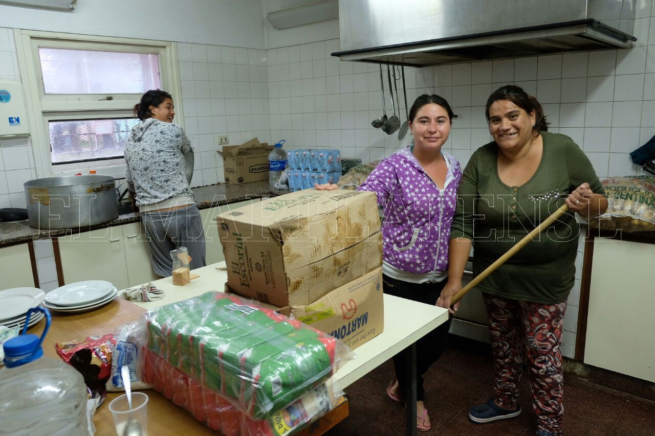Asistieron con 2 mil kilos de alimentos a los evacuados por el temporal