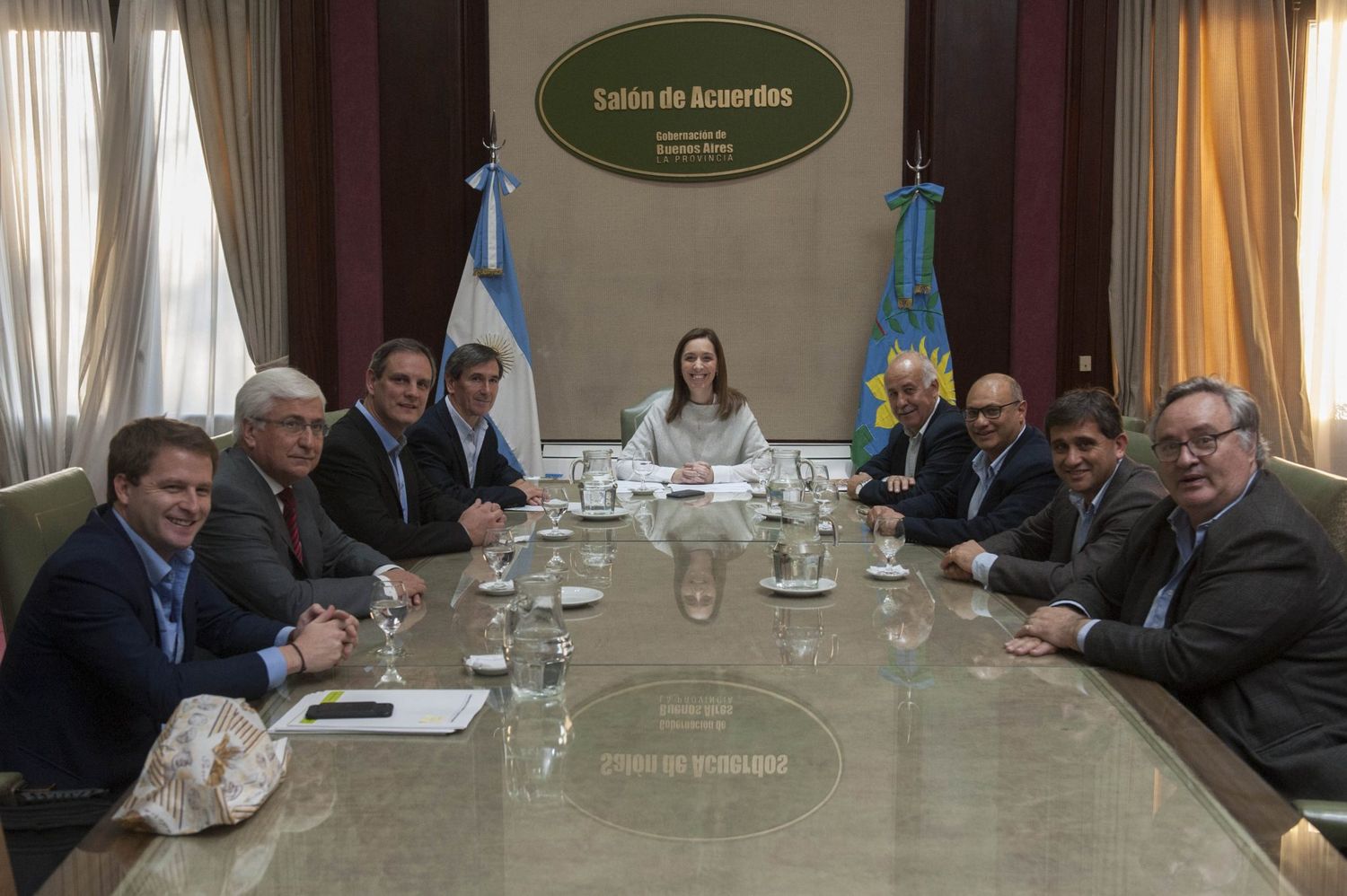 Sin Arroyo, Vidal se reunió con intendentes de la Quinta Sección Electoral