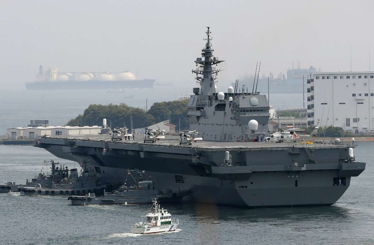 El buque de guerra más grande de Japón escoltará al barco estadounidense
