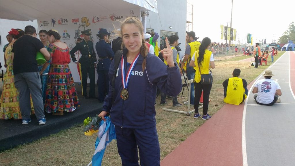 Belén Casetta también sumó una de plata en el Sudamericano de Atletismo