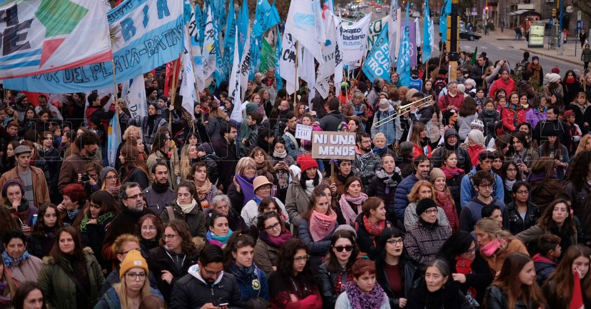 Miles de marplatenses volvieron a gritar "Ni una menos"