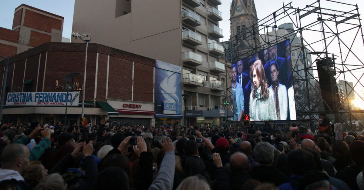 Cristina Fernández de Kirchner lanzó su candidatura en la ciudad