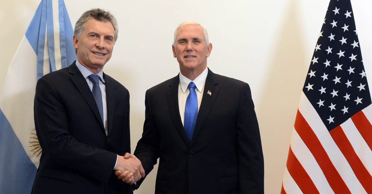 Mauricio Macri se reunió con el vicepresidente de Estados Unidos
