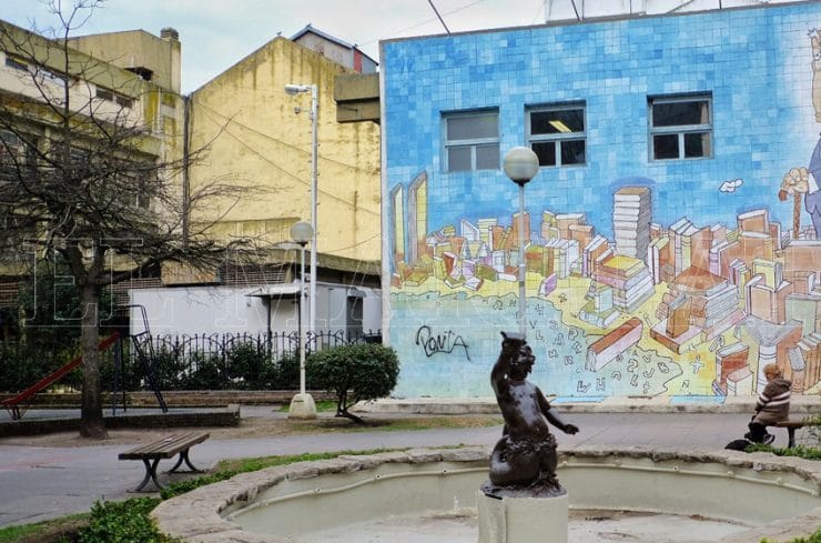 A 17 años del mural que inmortalizó a Borges en Mar del Plata
