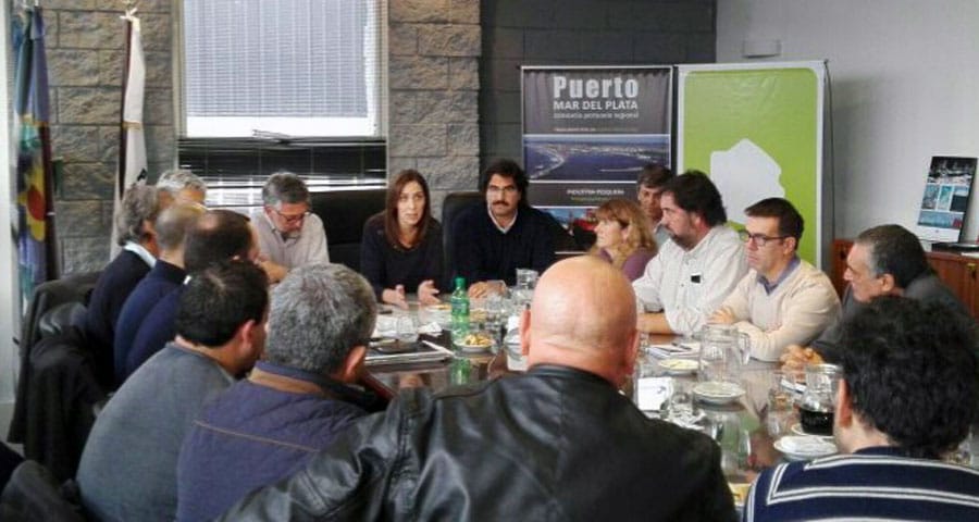 Vidal se reunió con los gremios y ratificó asistencia para el Puerto