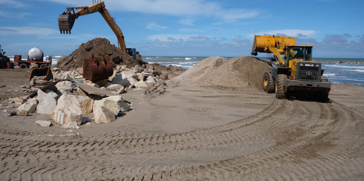 Extraerán 10 mil toneladas de arena para realizar asfalto