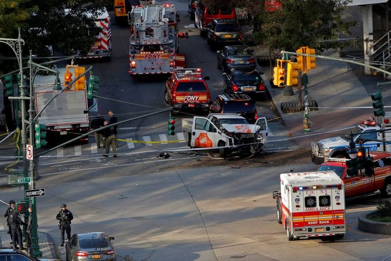 Atentado terrorista en Nueva York dejó al menos ocho muertos