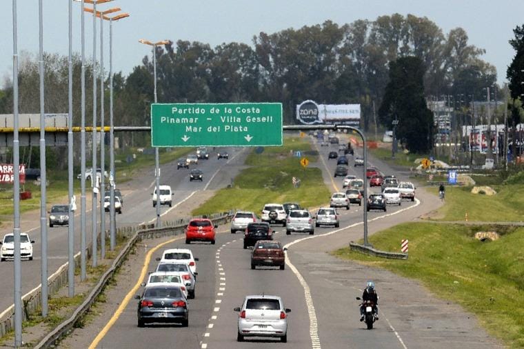 Fin de semana largo: 1500 autos llegan a la Costa por Ruta 2