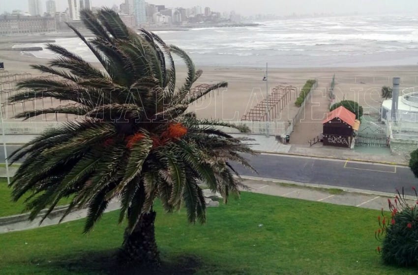 Rige alerta meteorológico por fuerte viento en Mar del Plata