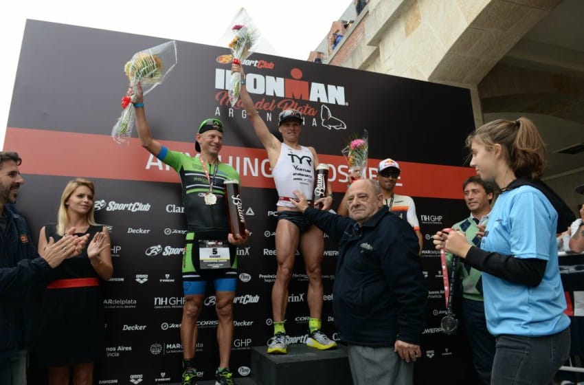 Matt Chrabot y Sarah Piampiano se impusieron en el “Ironman”