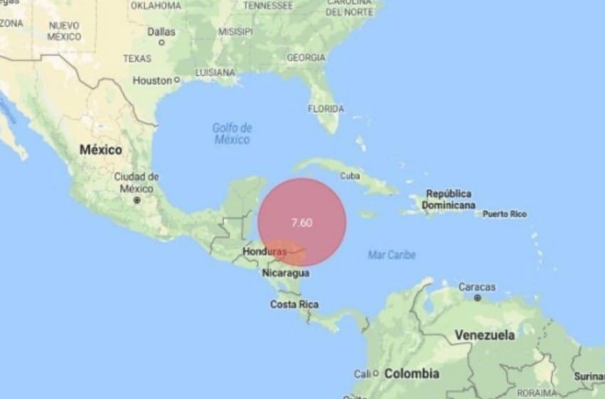Levantan el alerta de tsunami, luego del terremoto en Honduras