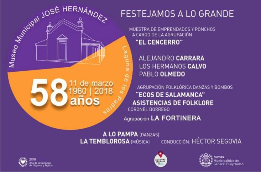 El museo José Hernández celebra sus 58 años