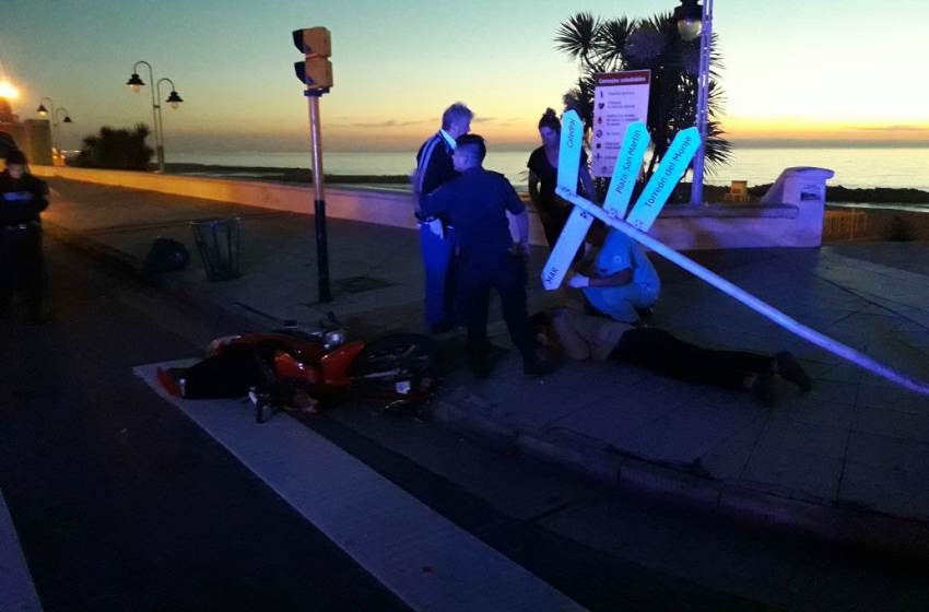 Un moticiclista murió tras protagonizar un grave choque en la costa