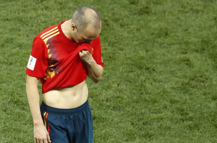 Andrés Iniesta se retiró de la selección española