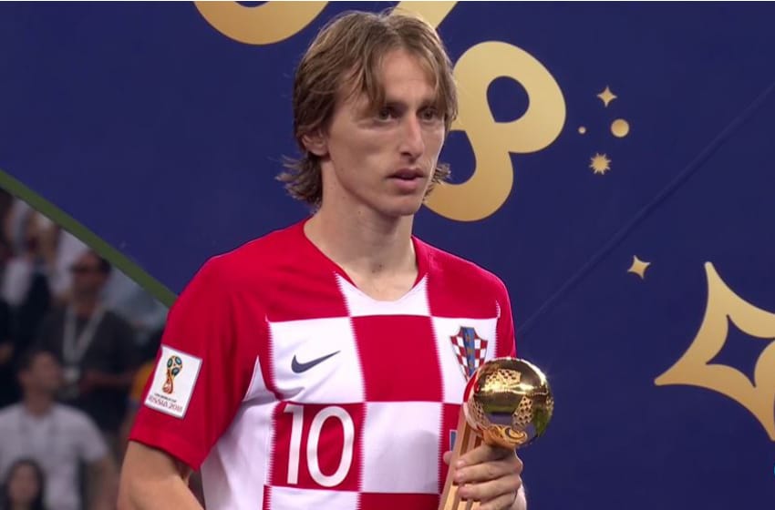 Luca Modric fue elegido como el "Mejor Jugador del Mundial"