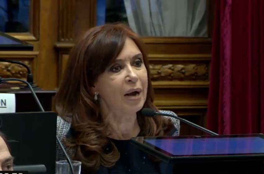 Cristina: "Voy a ser la primera senadora allanada"