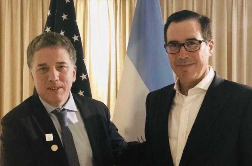 Nicolás Dujovne recibió el apoyo del Secretario del Tesoro de EE.UU