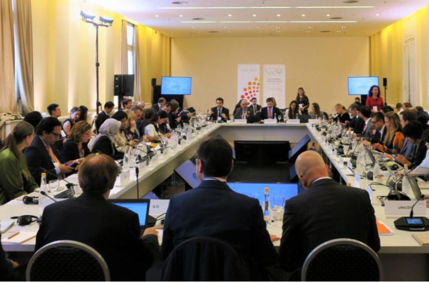 G20: se reúnen los principales ministros de Salud en la ciudad