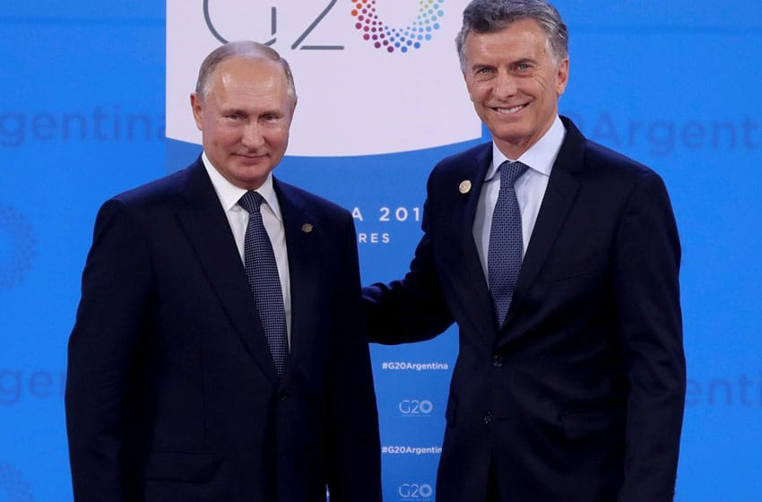 Macri se reunió con Vladimir Putin en el final de la cumbre del G20