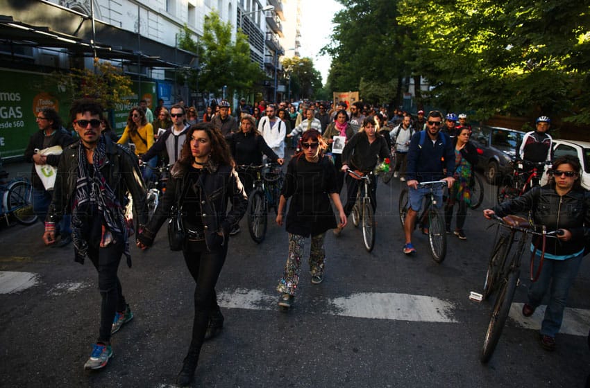 Ciclistas exigieron Justicia por "Nía" Moreno y reclamaron bicisendas