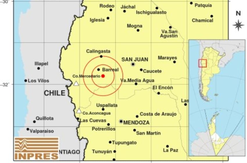 Un sismo de 5.4 grados hizo temblar la provincia de San Juan