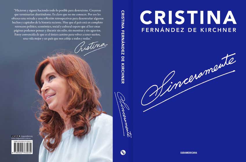 CFK lanza su libro "Sinceramente" y apunta contra Macri: "Es el caos"
