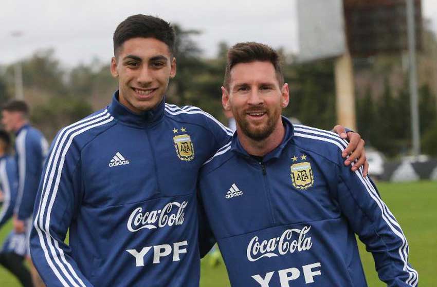 Un juvenil de Aldosivi entrenó con Lionel Messi