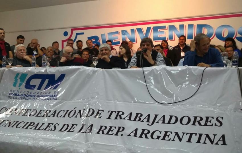 Sindicalistas nacionales presentes en un Congreso en Mar del Plata