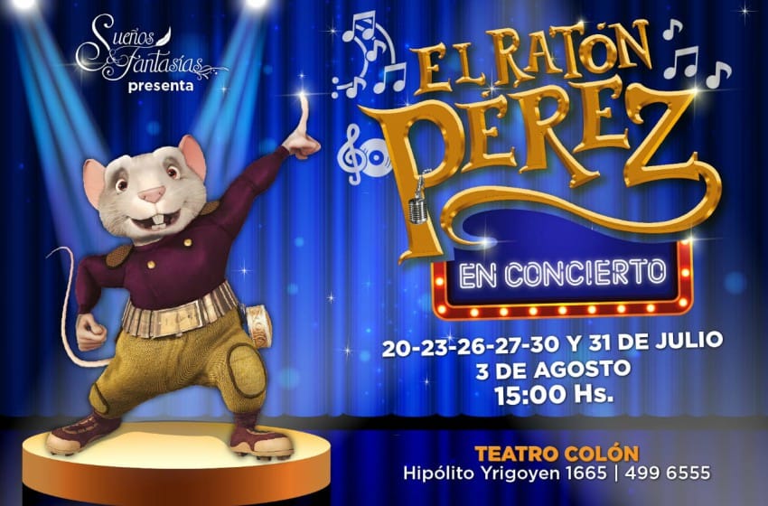 “El Ratón Pérez en Concierto”, en el Teatro Colón
