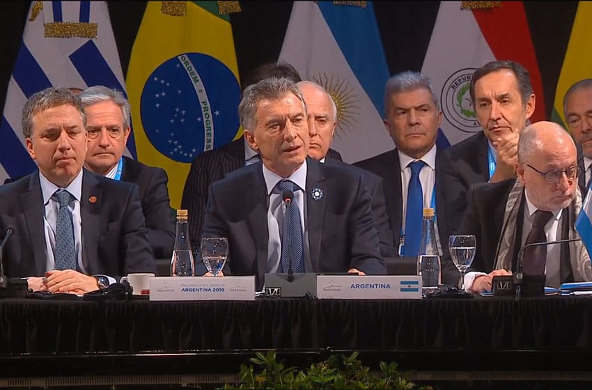 Macri en la cumbre del Mercosur: apoyó el acuerdo con la UE y pidió por Venezuela