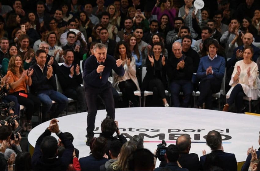 Mauricio Macri y un discurso enérgico en el cierre de campaña