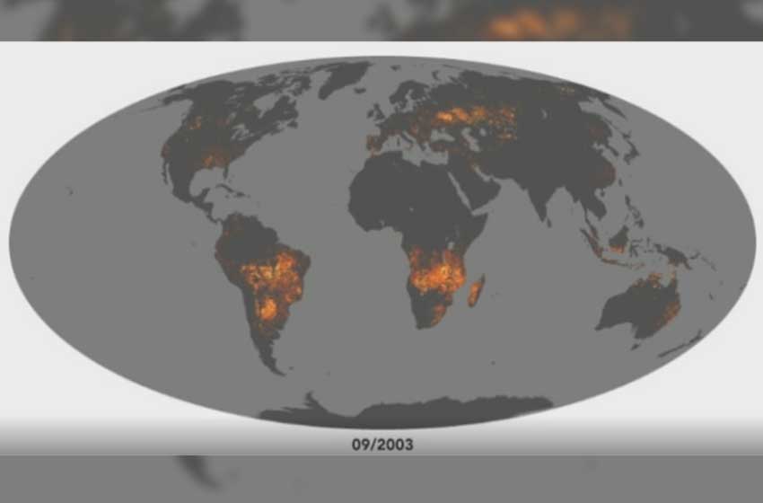 La NASA mostró cómo se ve desde el espacio el incendio del Amazonas