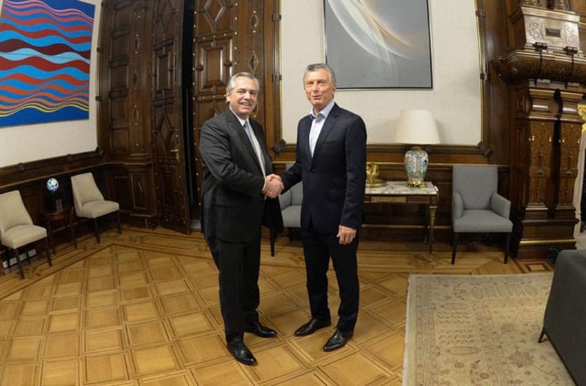 Mauricio Macri y Alberto Fernández se reunieron en Casa Rosada