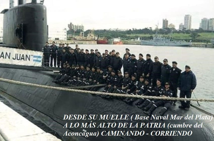 De Mar del Plata al Aconcagua para homenajear a los 44 tripulantes